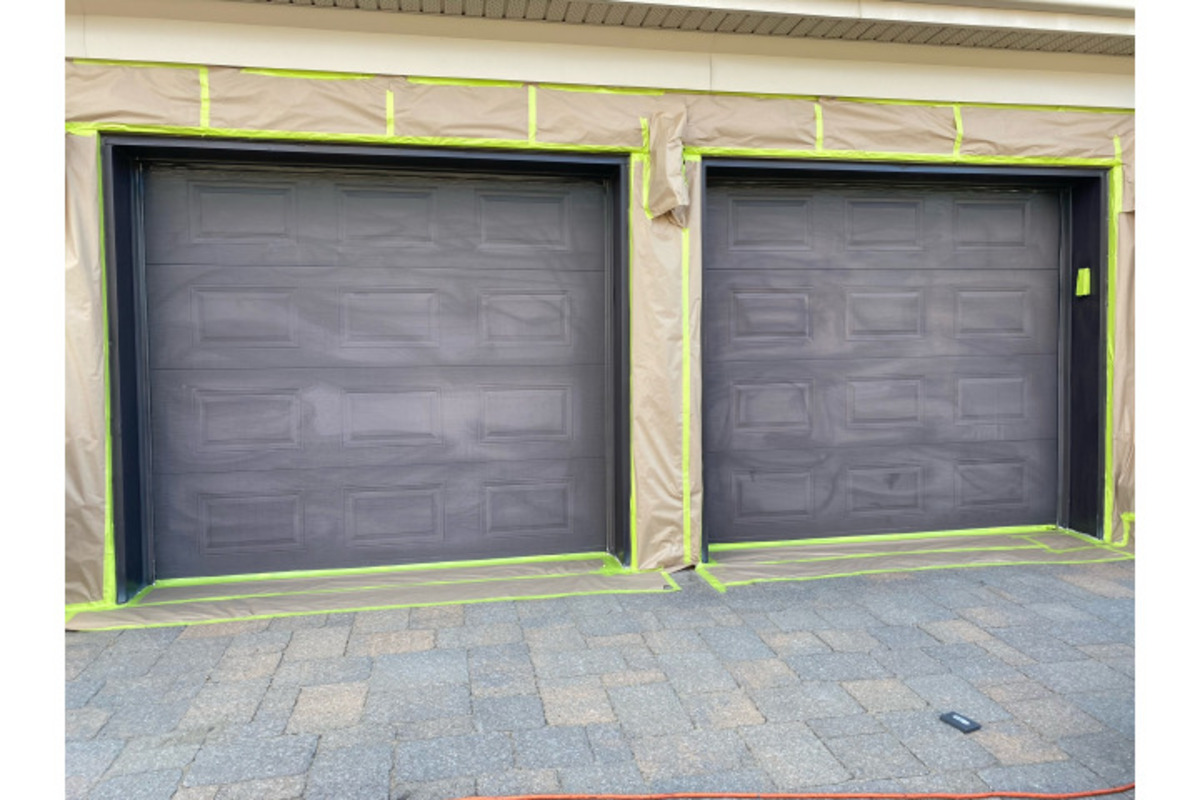 En cours — peinture portes de garage